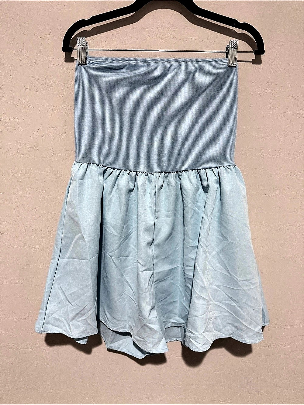 SHEIN Romper in Blue Size Large Like New